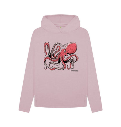 Mauve Women's Octopus Relaxed Fit Hoodie