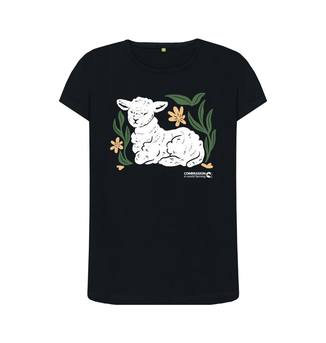 Black Women's Lamb T-Shirt