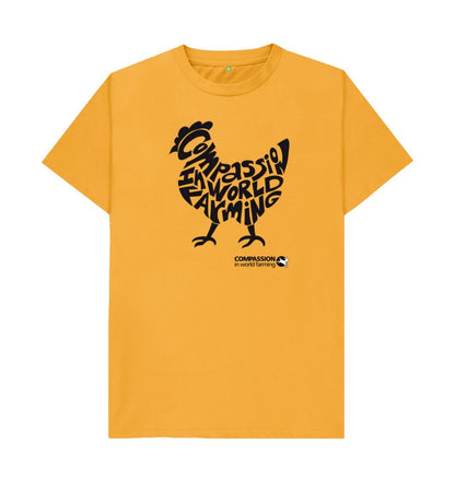 Mustard Men's Compassion Chicken T-Shirt