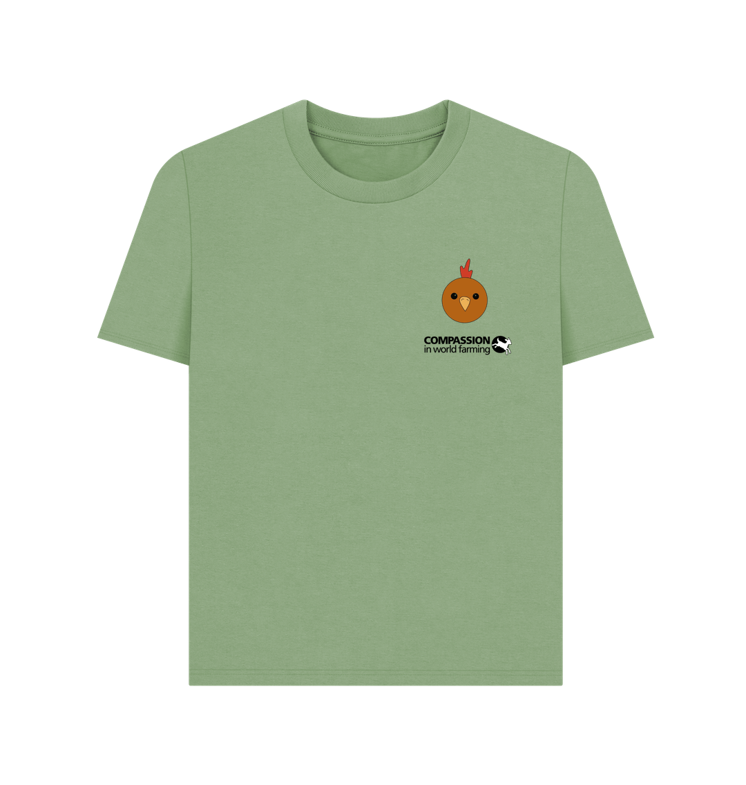 Sage Fields not factories Hen Women's T-Shirt