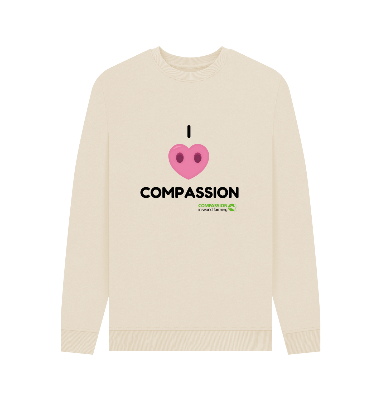 Oat Printed Sweater Front