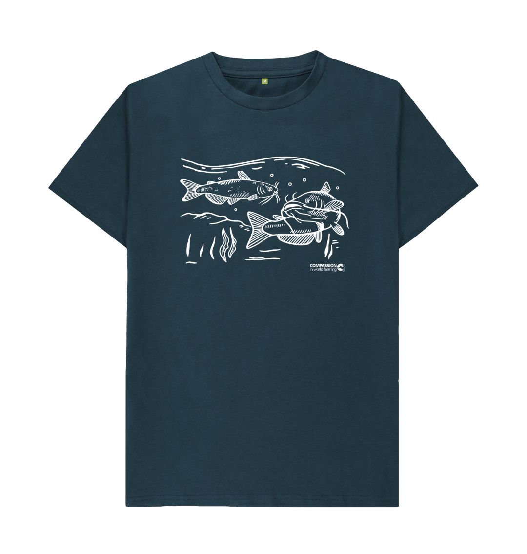 Denim Blue Men's Catfish T-shirt