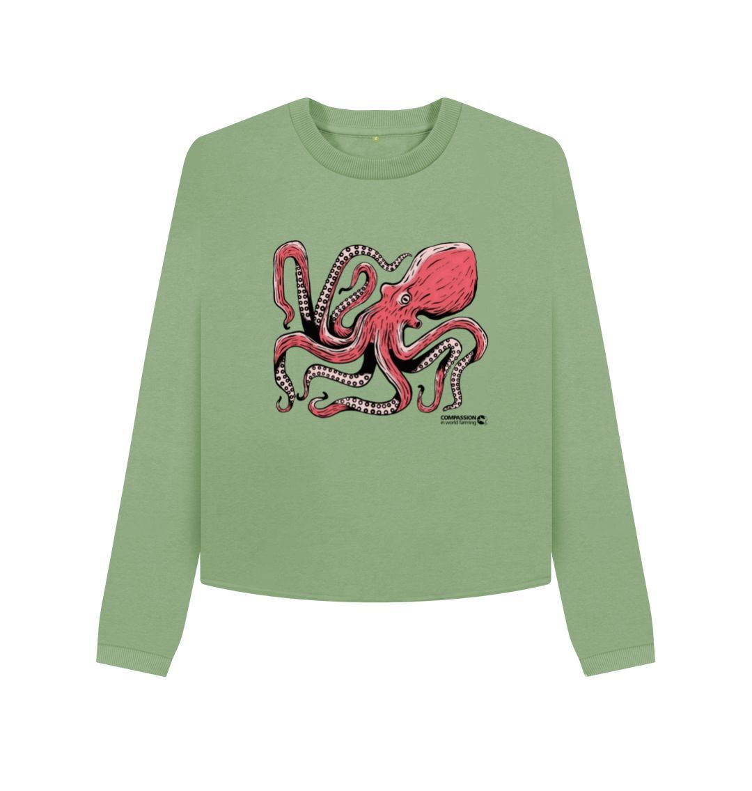 Sage Women's Octopus Boxy Jumper