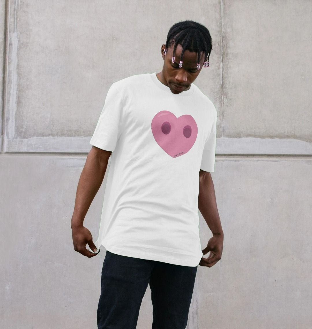 Men's Compassion Heart Longline T-Shirt