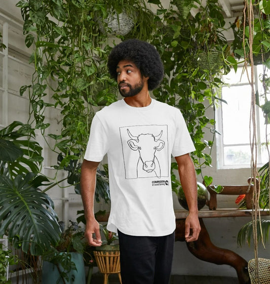 Men's Cow Longline T-Shirt