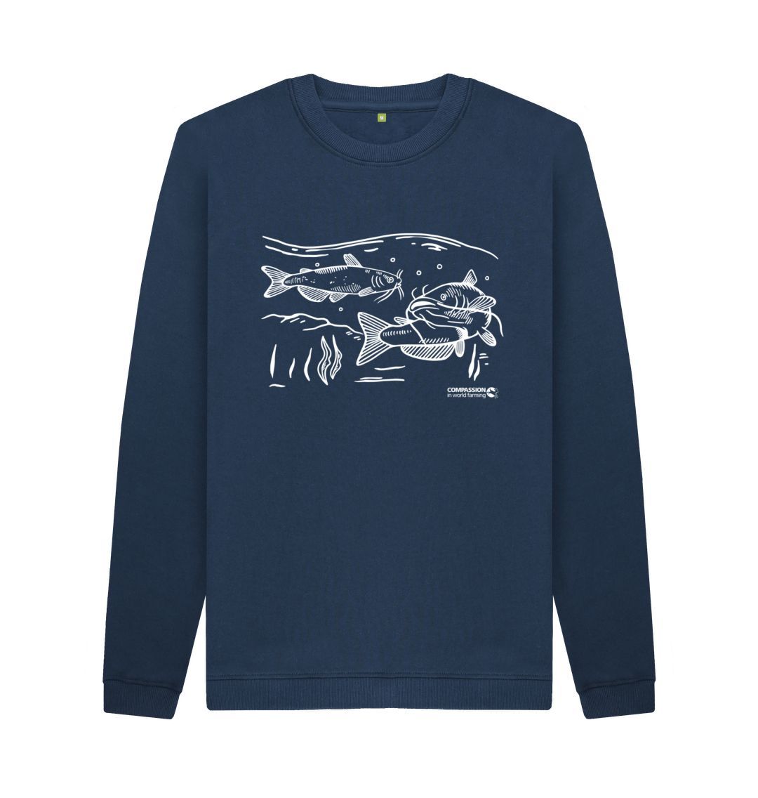 Navy Blue Men's Catfish Jumper