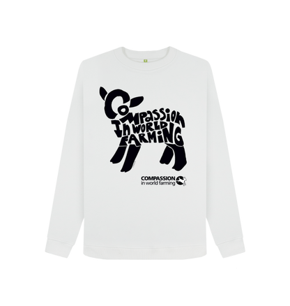 White Printed Sweater