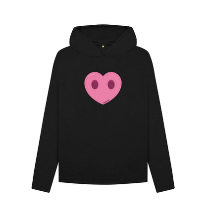 Black Women's Compassion Heart Relaxed Fit Hoodie