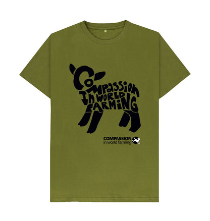 Moss Green Men's Compassion Lamb T-Shirt