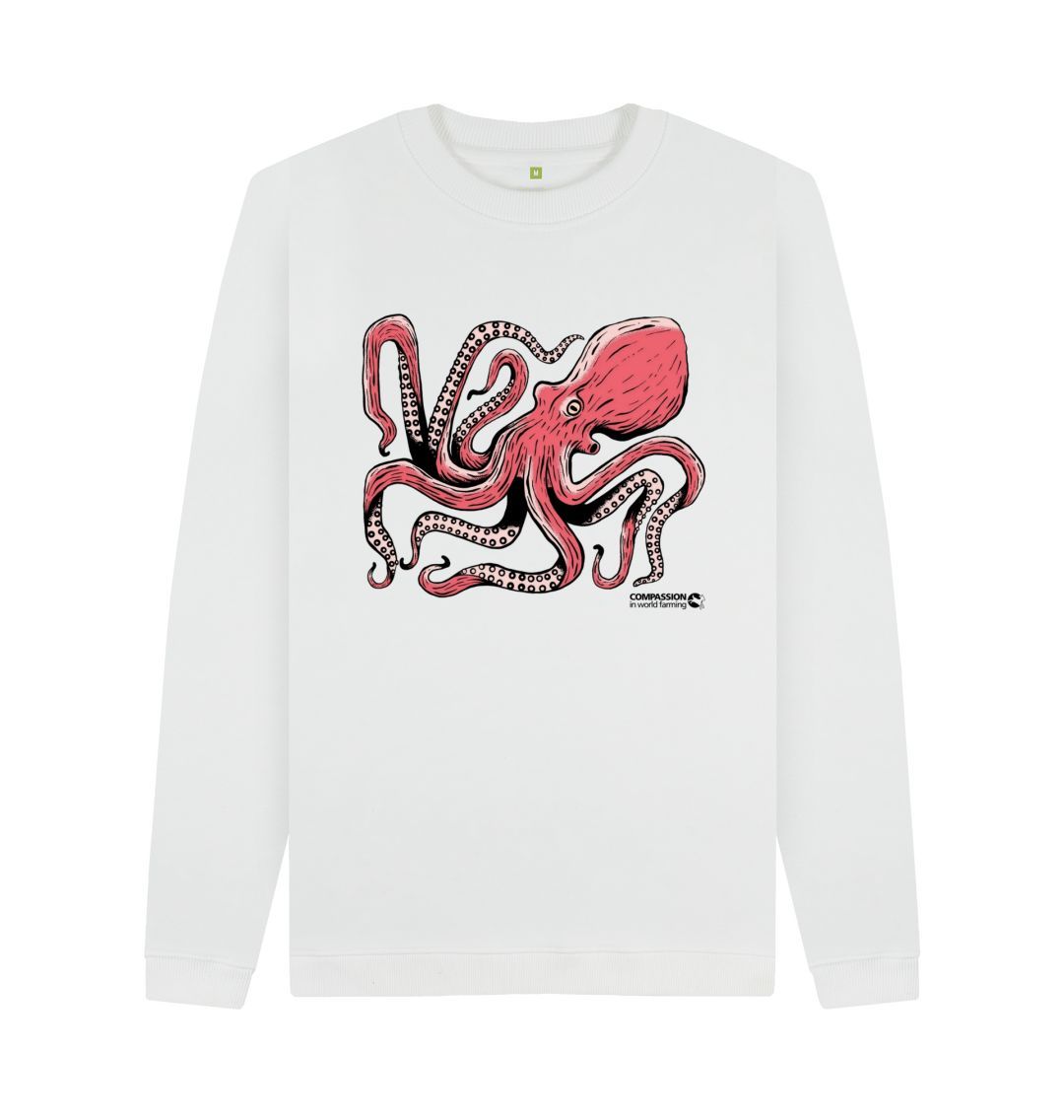 White Men's Octopus Jumper