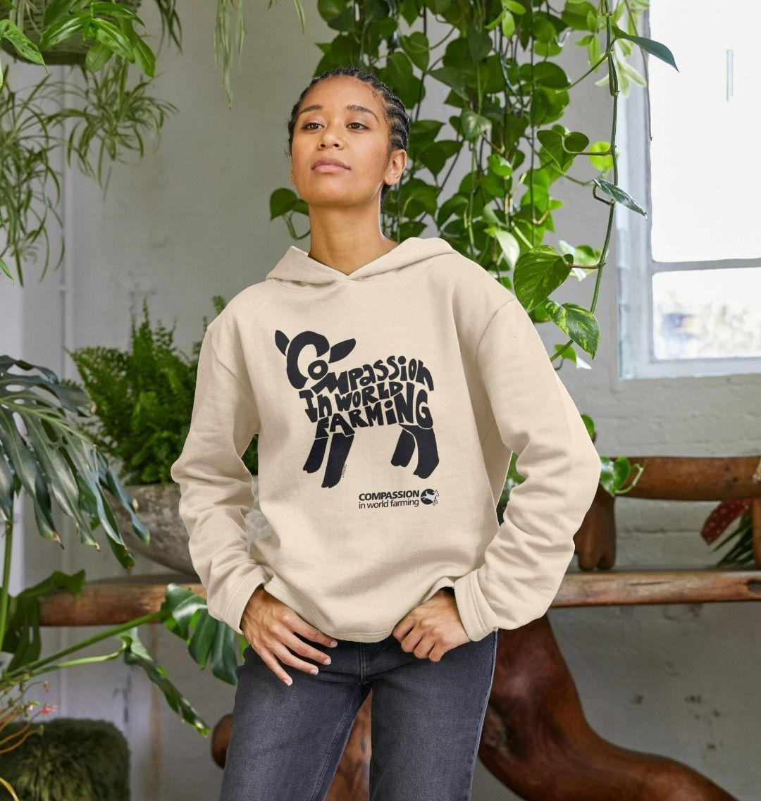 Women's Compassion Lamb Relaxed Fit Hoodie