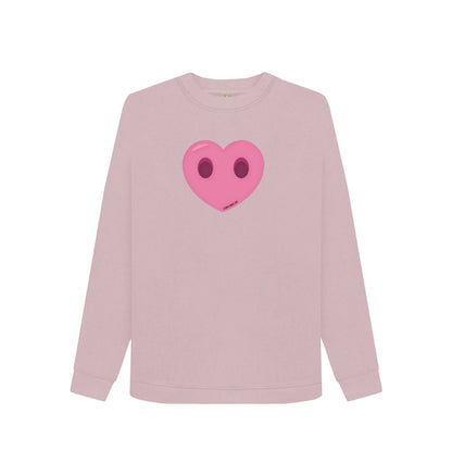 Mauve Women's Compassion Heart Jumper