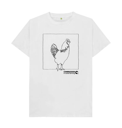 White Men's Chicken T-Shirt