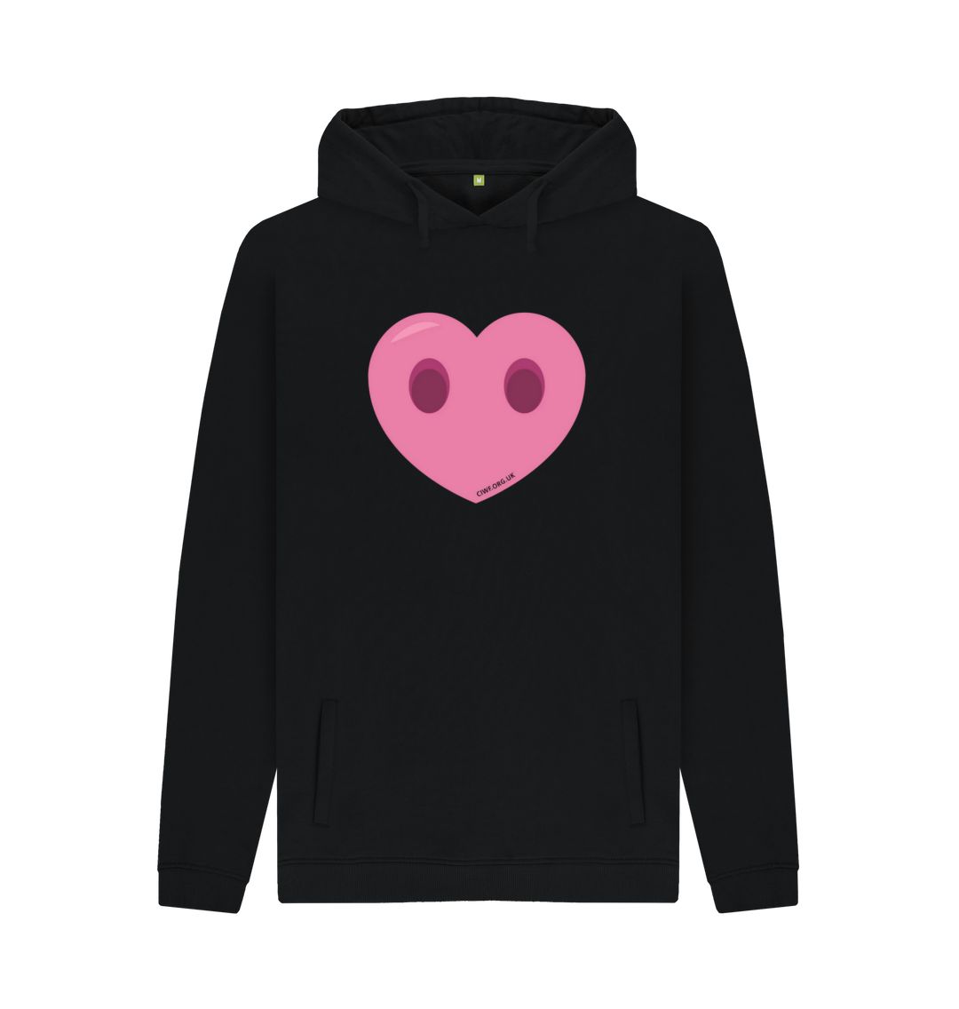 Black Men's Compassion Heart Hoodie