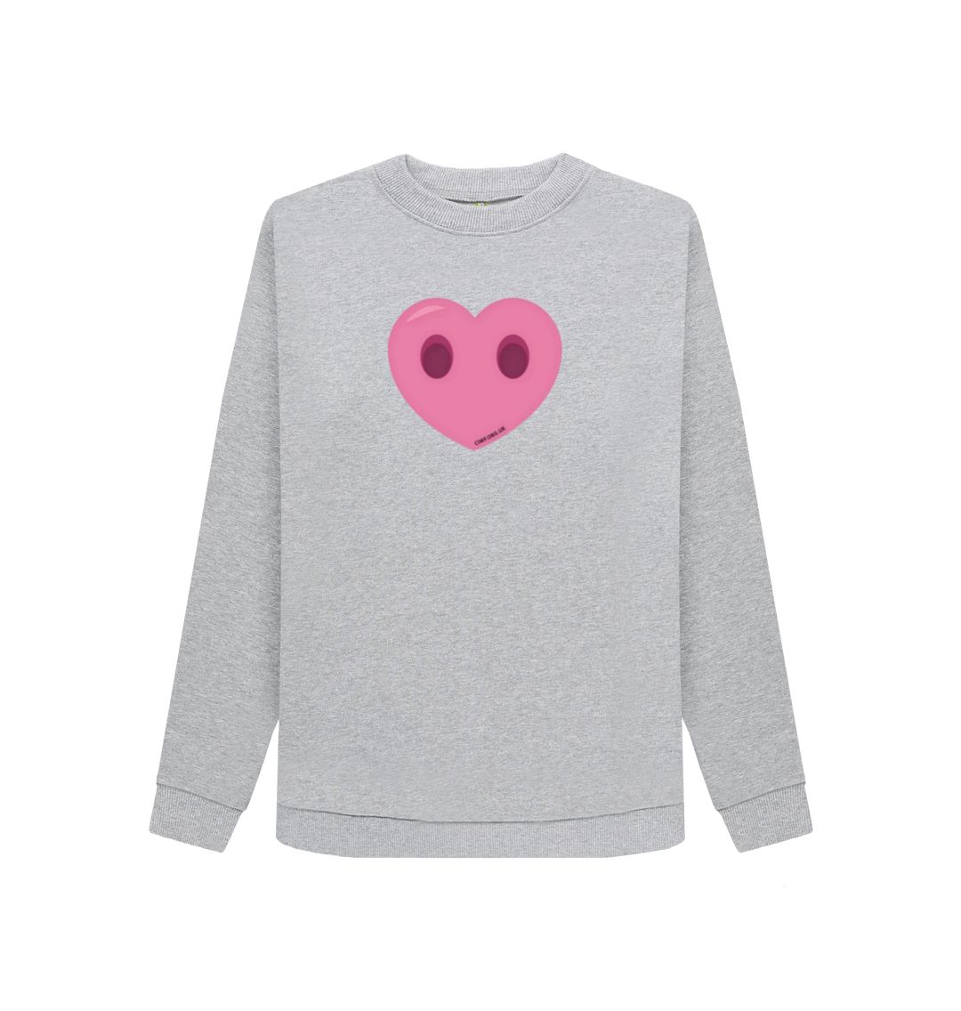 Light Heather Women's Compassion Heart Jumper