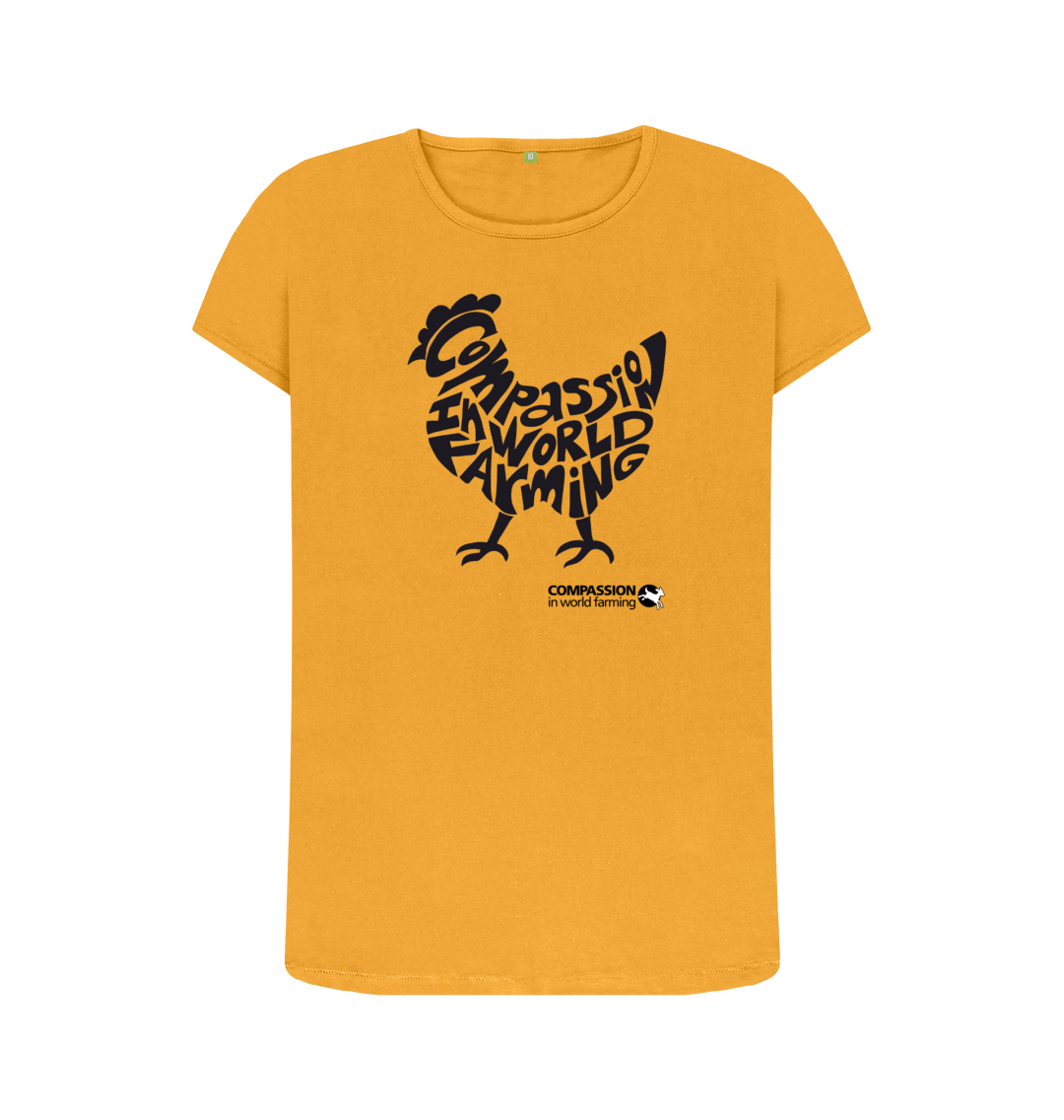 Mustard Printed T-shirt Front