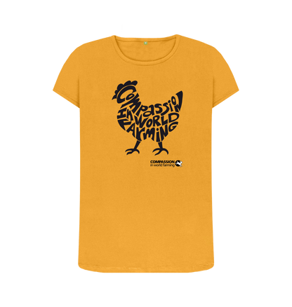 Mustard Printed T-shirt Front