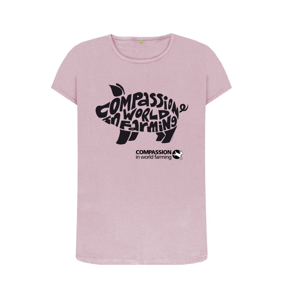 Mauve Printed T-shirt Front