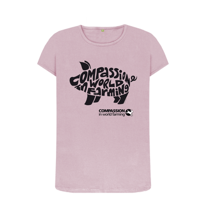 Mauve Printed T-shirt Front