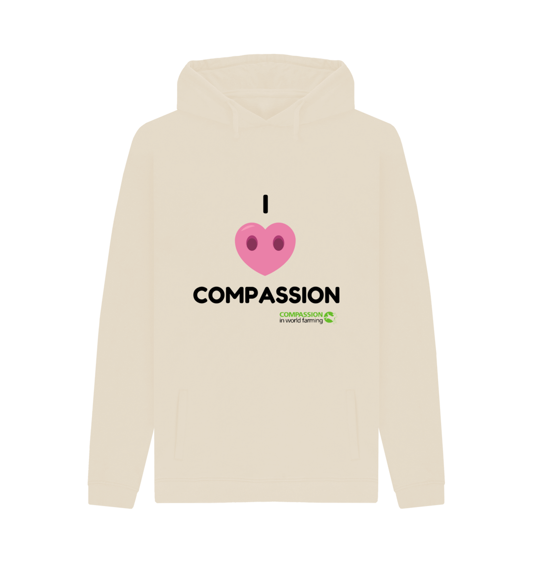 Oat Printed Hoody Front