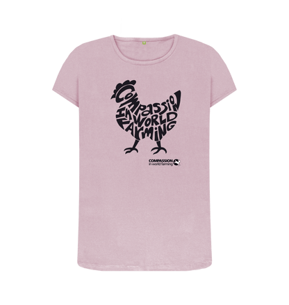 Mauve Printed T-shirt Front