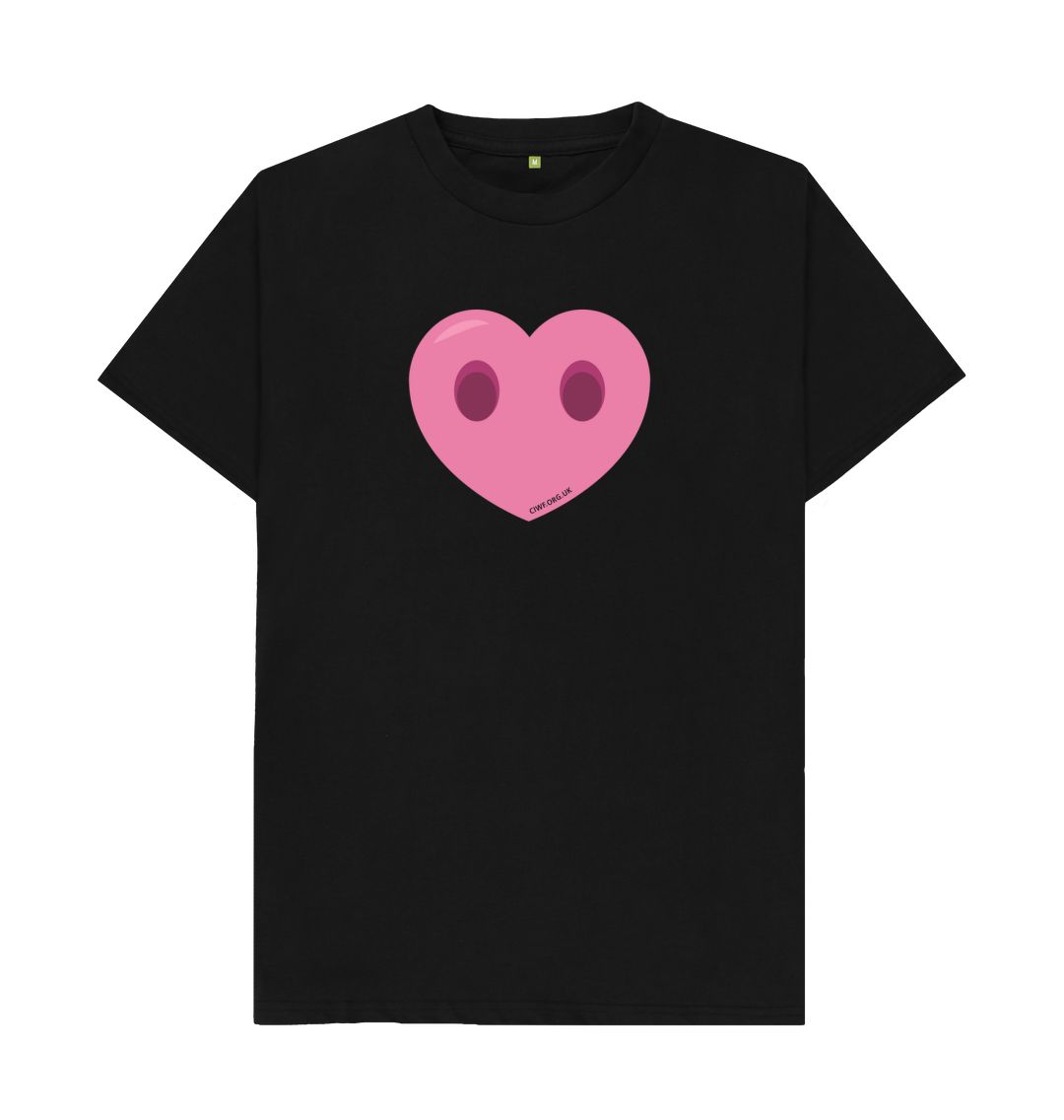 Black Men's Compassion Heart T-Shirt