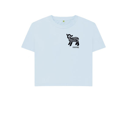 Sky Blue Women's Compassion Lamb Boxy T-Shirt