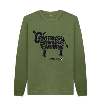 Khaki Printed Sweater