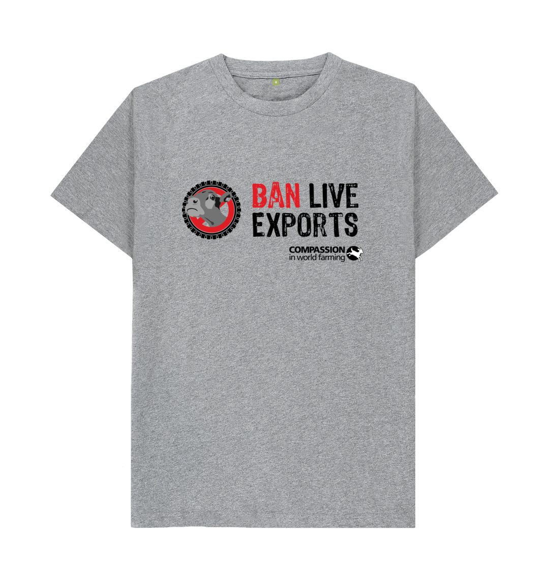 Athletic Grey Unisex Ban Live Exports T-Shirt