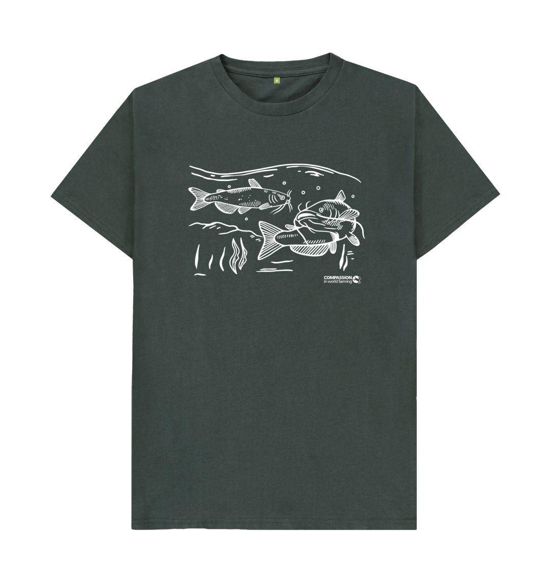 Dark Grey Men's Catfish T-shirt
