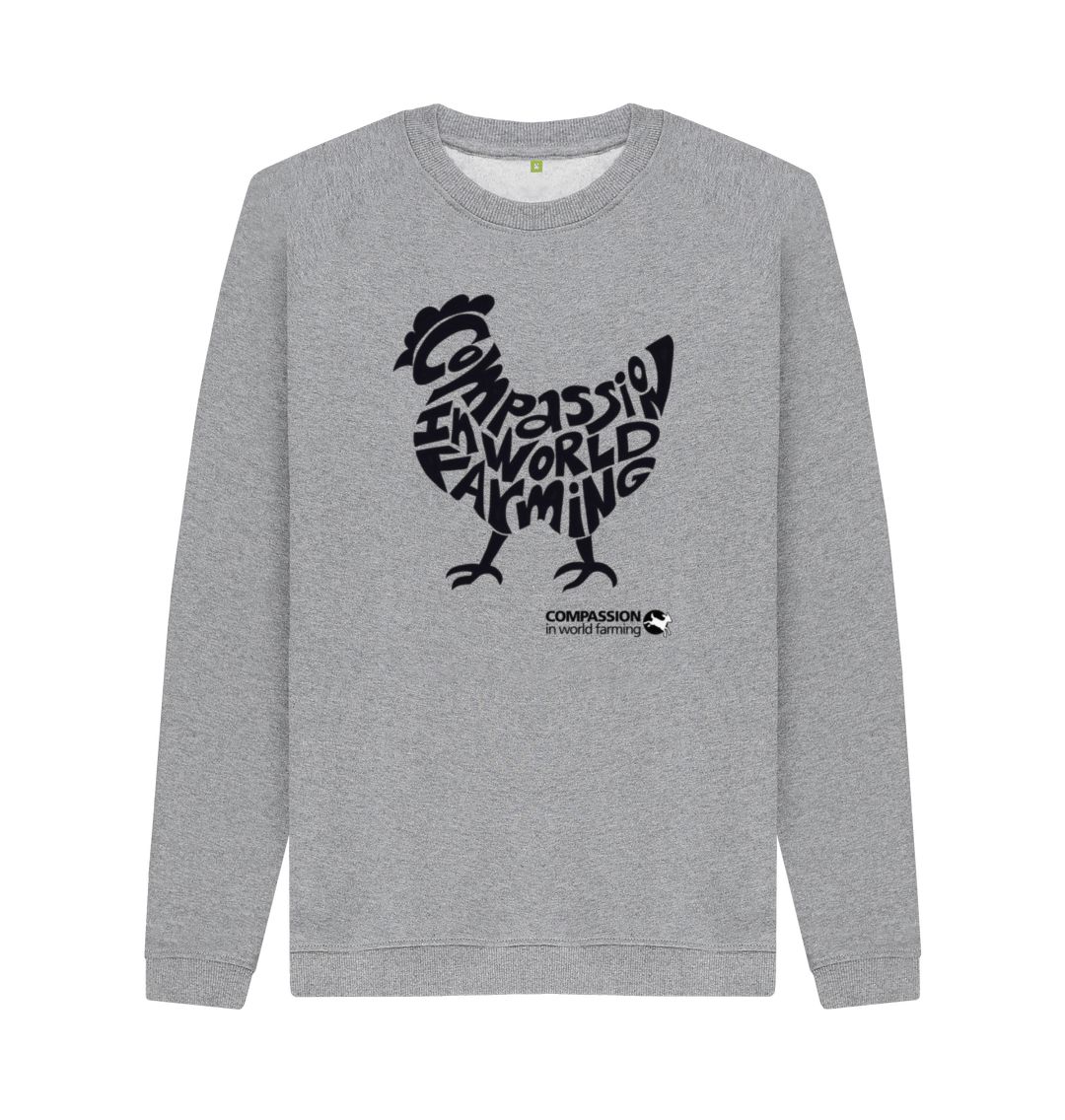 Light Heather Men's Compassion Chicken Jumper