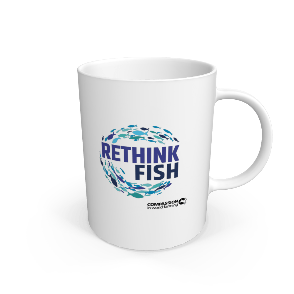 White Rethink Fish Mug