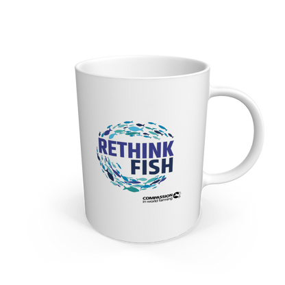 White Rethink Fish Mug