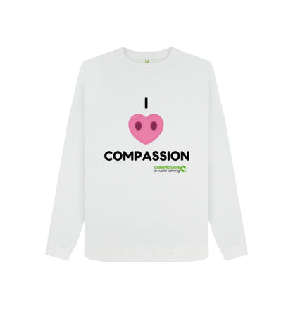 White Women's Compassion Jumper