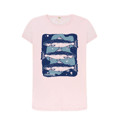 Pink Women's Salmon T-shirt