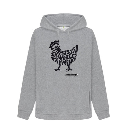 Light Heather Women's Compassion Chicken Hoodie