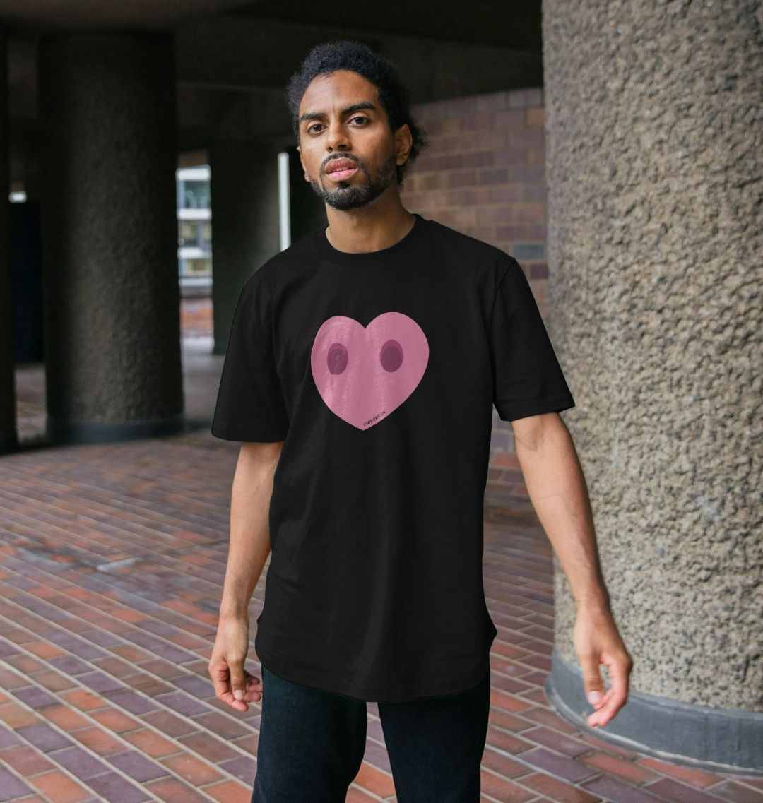 Men's Compassion Heart Longline T-Shirt
