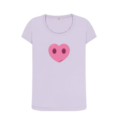 Violet Women's Compassion Heart Scoop Neck T-Shirt