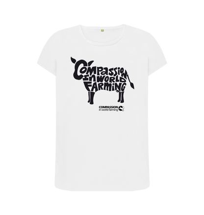 White Printed T-shirt Front