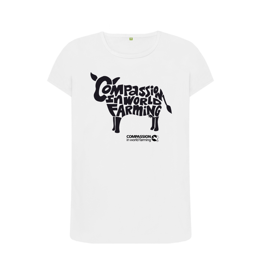 White Printed T-shirt Front