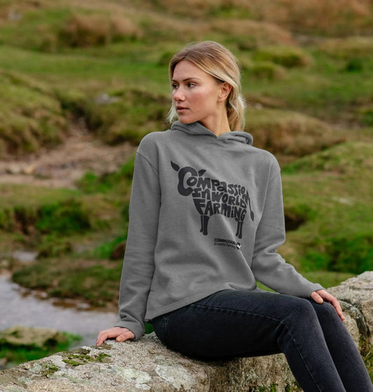 Women's Compassion Cow Relaxed Fit Hoodie