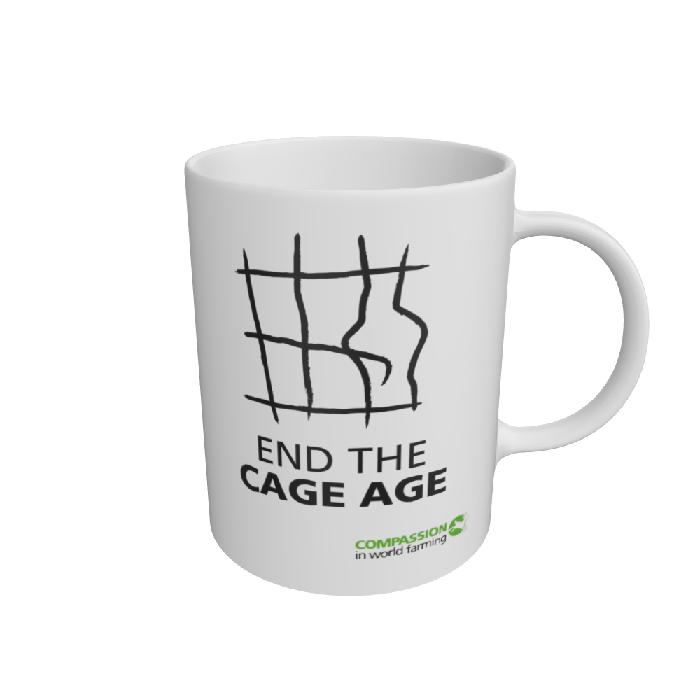 White End the Cage Age Mug