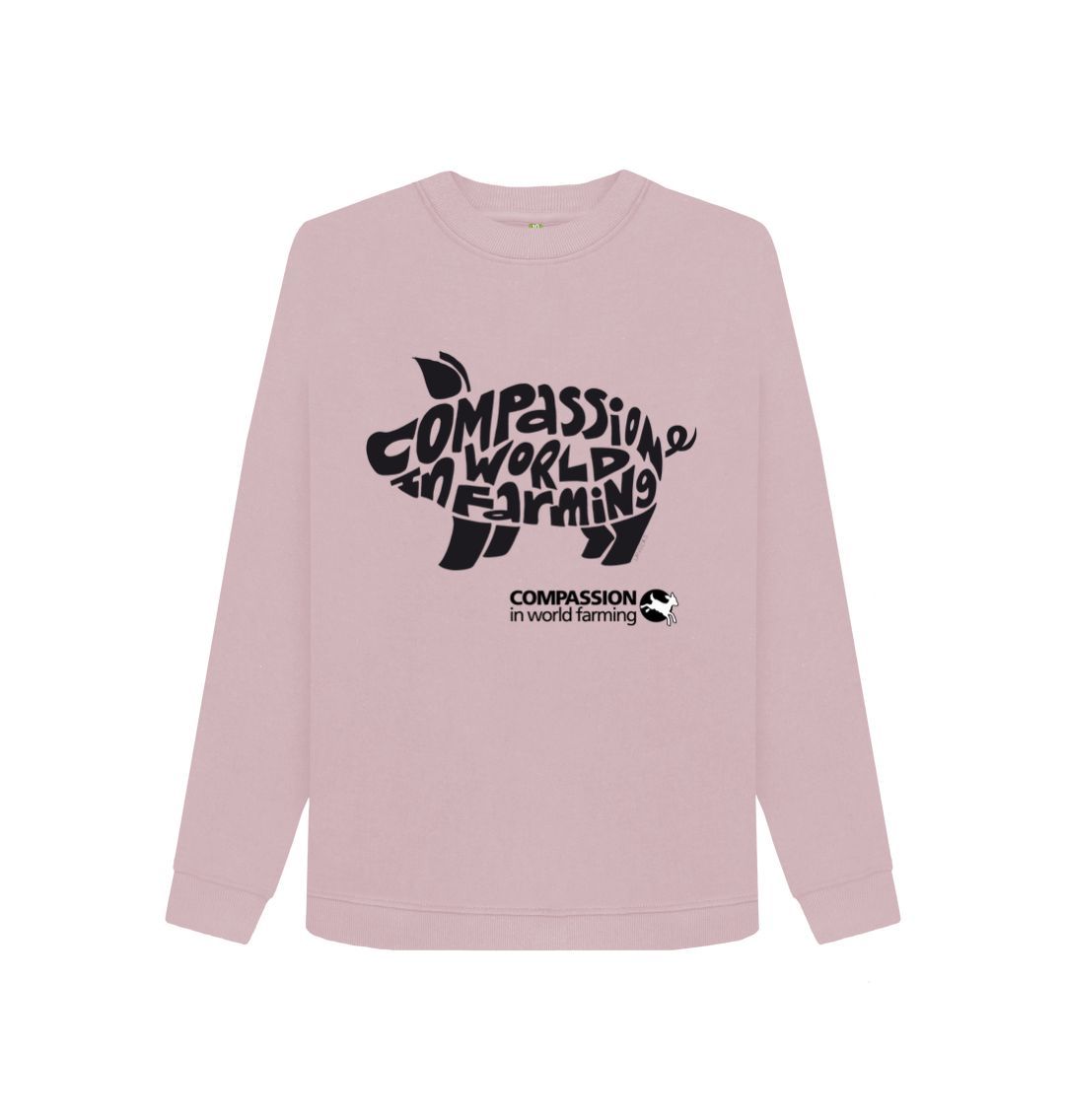 Mauve Women's Compassion Pig Jumper