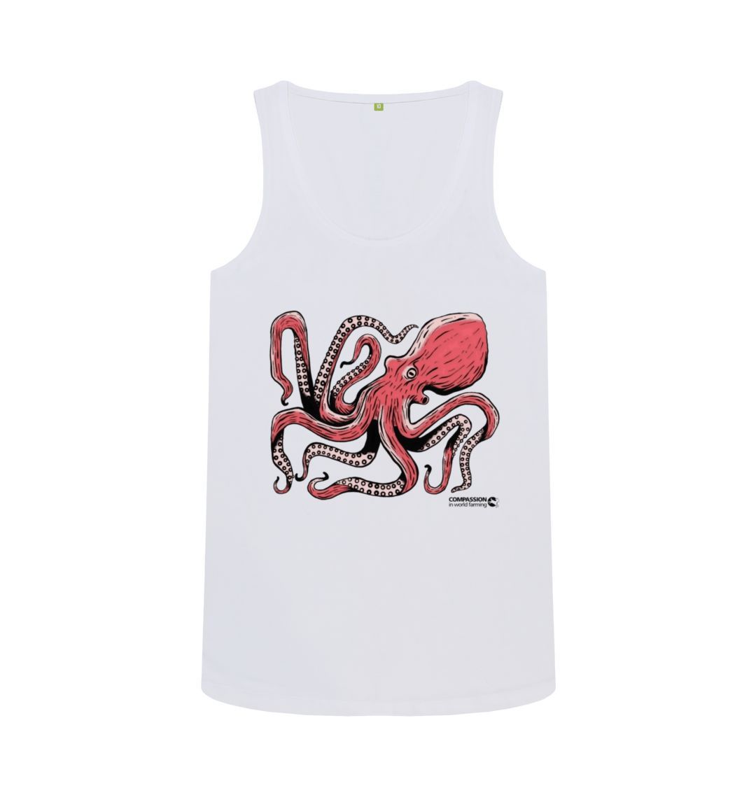 White Women's Octopus Vest