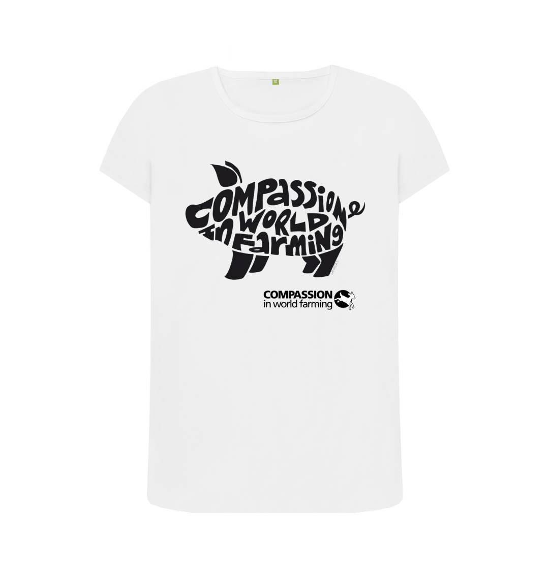 White Printed T-shirt Front