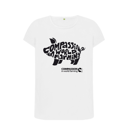 White Printed T-shirt Front