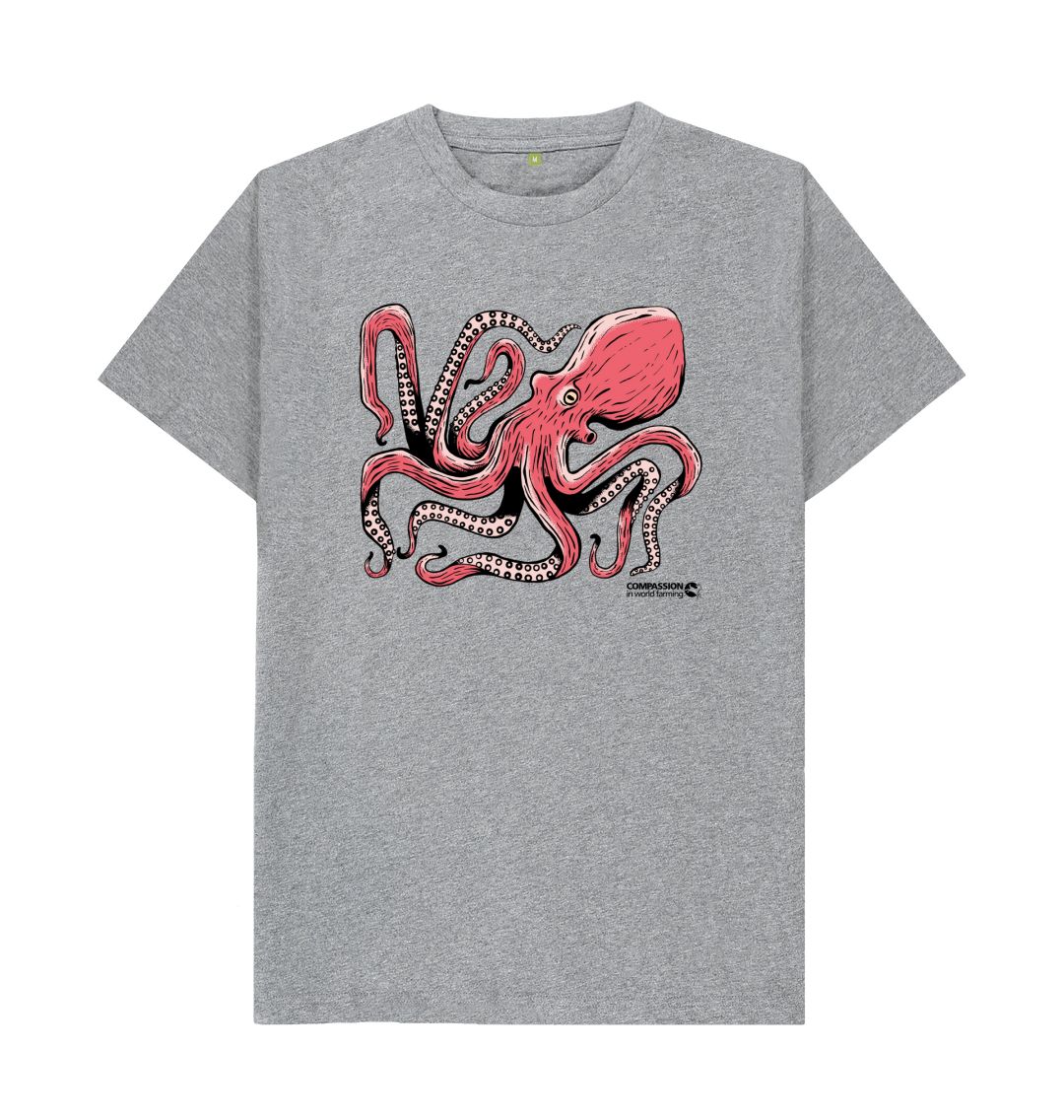 Athletic Grey Men's Octopus T-Shirt