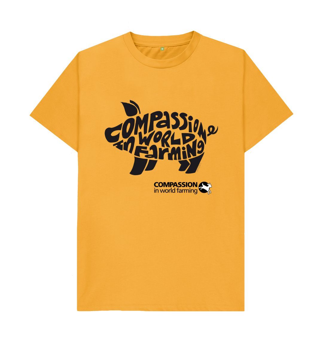 Mustard Men's Compassion Pig T-Shirt