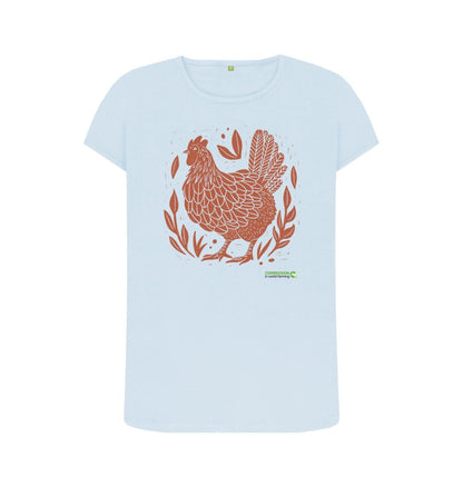 Sky Blue Women's Happy Hens Only T-Shirt