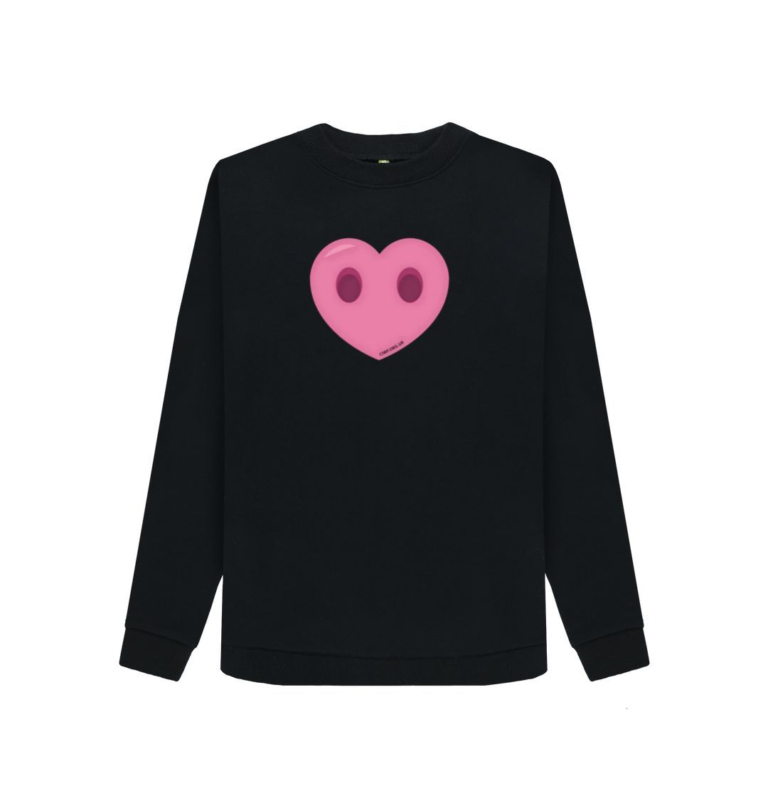 Black Women's Compassion Heart Jumper